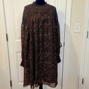 Terra & Sky boho midi dress size 2x